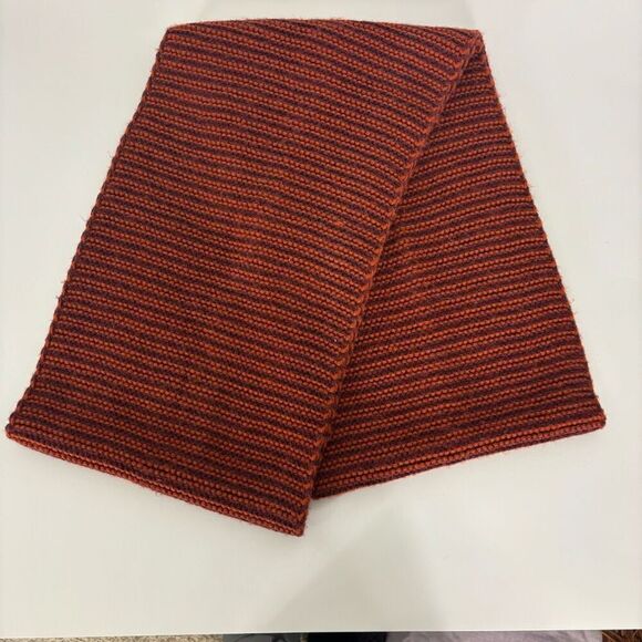 The North Face Purple & Orange Striped Knit Infinity Winter Scarf Unisex - Picture 1 of 4